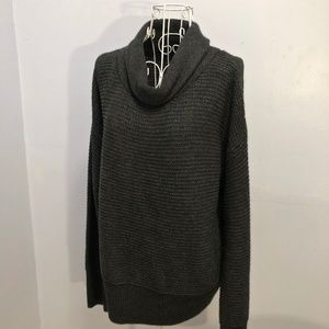 Gray Cowl Neck Sweater